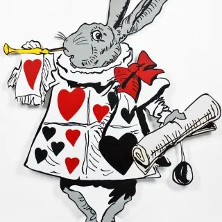 Heralding in the new week! Toot toot! 🎺⁠⠀
#visimp #visualimpact #vm #display #valentine #heart #love⁠⠀
#props #aliceinwonderland #queenofhearts #whiterabbit
